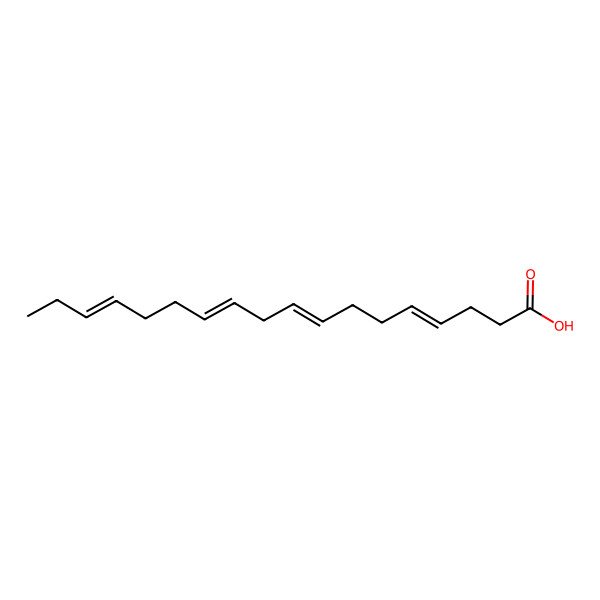 2D Structure of (4E,8E,11E,15E)-octadeca-4,8,11,15-tetraenoic acid