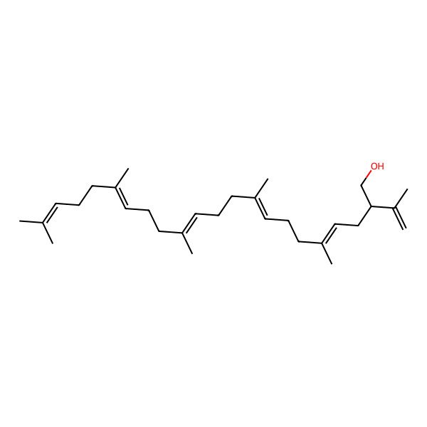 2D Structure of (4E,8Z,12Z,16E)-5,9,13,17,21-pentamethyl-2-prop-1-en-2-yldocosa-4,8,12,16,20-pentaen-1-ol 2D Structure of (4E,8Z,12Z,16E)-5,9,13,17,21-pentamethyl-2-prop-1-en-2-yldocosa-4,8,12,16,20-pentaen-1-ol