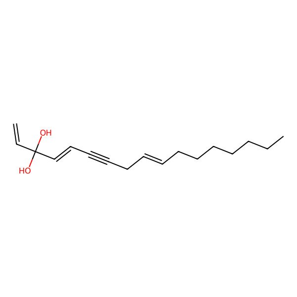 2D Structure of (4E,9E)-heptadeca-1,4,9-trien-6-yne-3,3-diol 2D Structure of (4E,9E)-heptadeca-1,4,9-trien-6-yne-3,3-diol