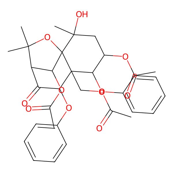 2D Structure of [(4S,5R,7S)-4,12-diacetyloxy-2-hydroxy-2,10,10-trimethyl-8-oxo-5,7-diphenoxy-11-oxatricyclo[7.2.1.01,6]dodecan-6-yl]methyl acetate