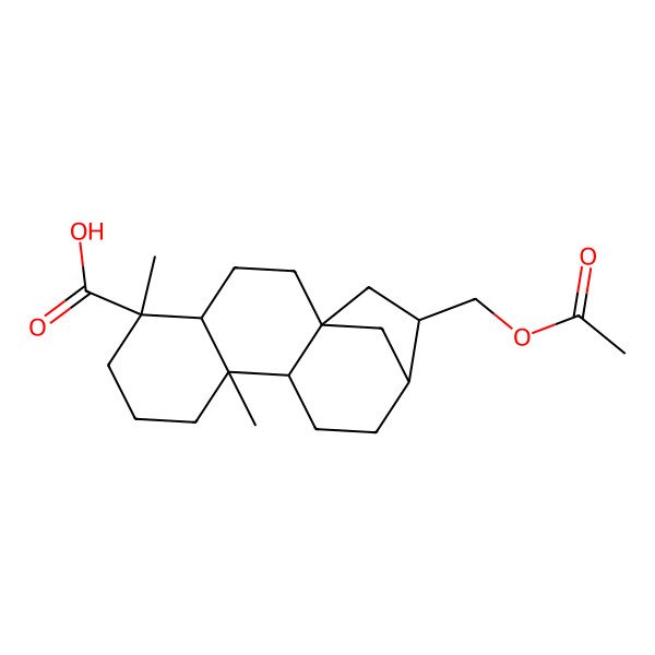 2D Structure of (4R)-17-Acetoxykauran-18-oic acid