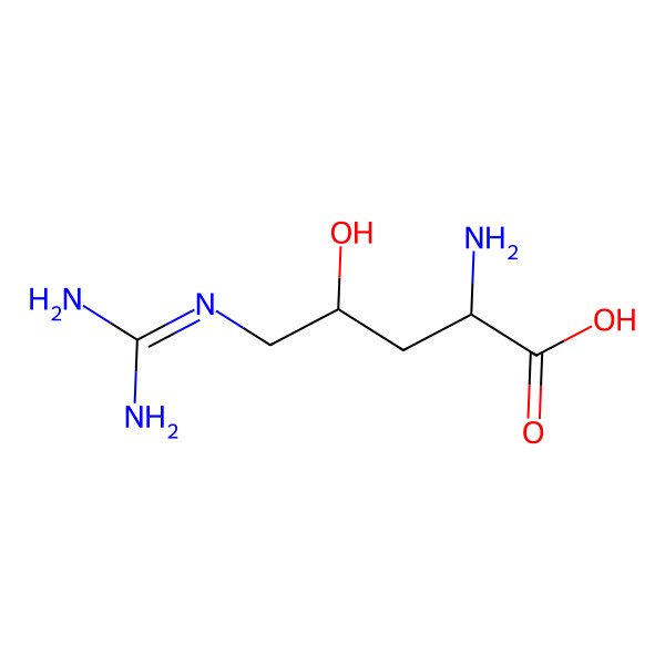 2D Structure of (4R)-4-hydroxy-L-arginine