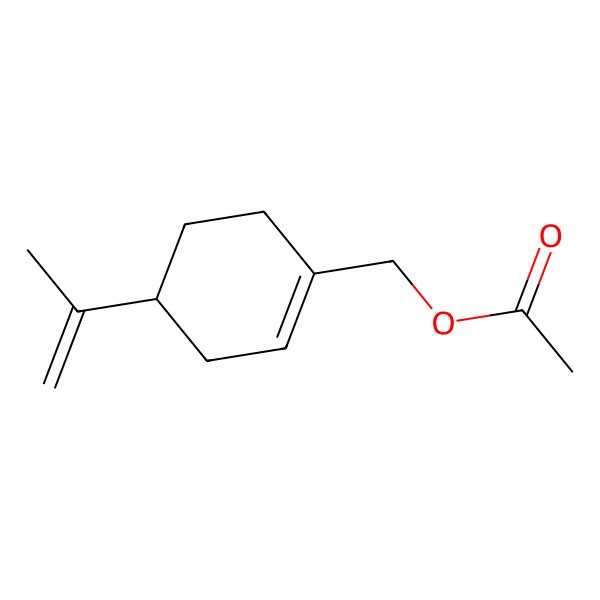 2D Structure of [(4R)-4-prop-1-en-2-ylcyclohexen-1-yl]methyl acetate