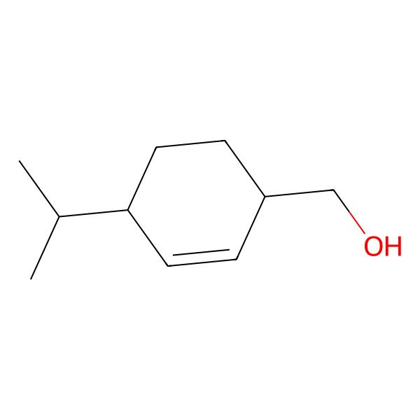 2D Structure of [(4R)-4-propan-2-ylcyclohex-2-en-1-yl]methanol