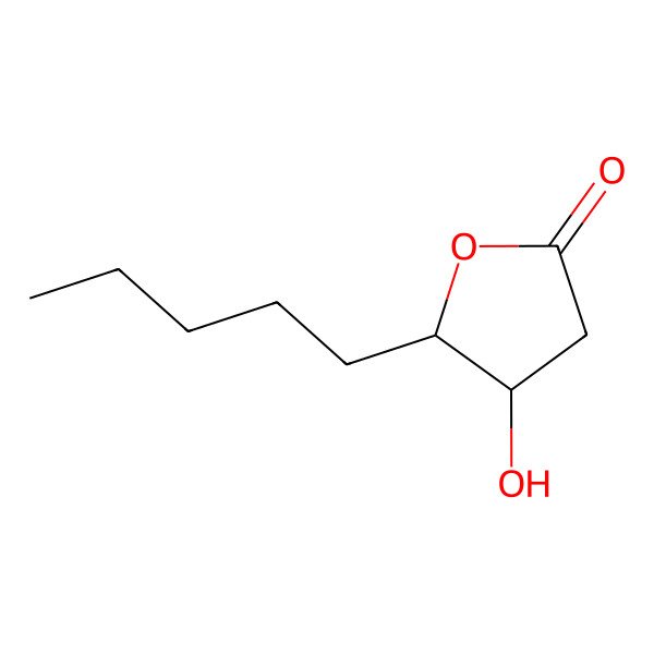 2D Structure of (4R,5R)-4-hydroxy-5-pentyloxolan-2-one 2D Structure of (4R,5R)-4-hydroxy-5-pentyloxolan-2-one