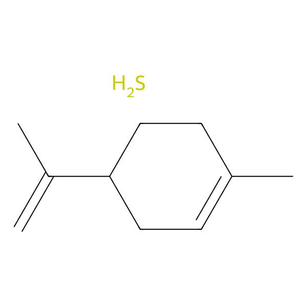 2D Structure of (4S)-1-methyl-4-prop-1-en-2-ylcyclohexene;sulfane