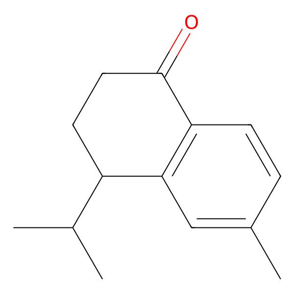 2D Structure of (4S)-10-Nor-calamenen-10-one