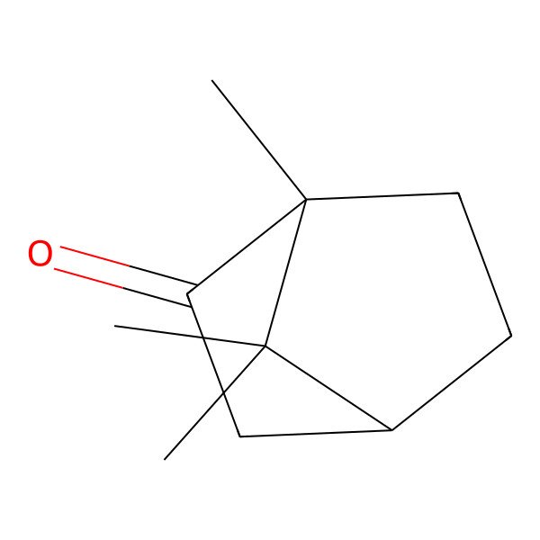 2D Structure of (4S)-1,7,7-trimethylbicyclo[2.2.1]heptan-2-one