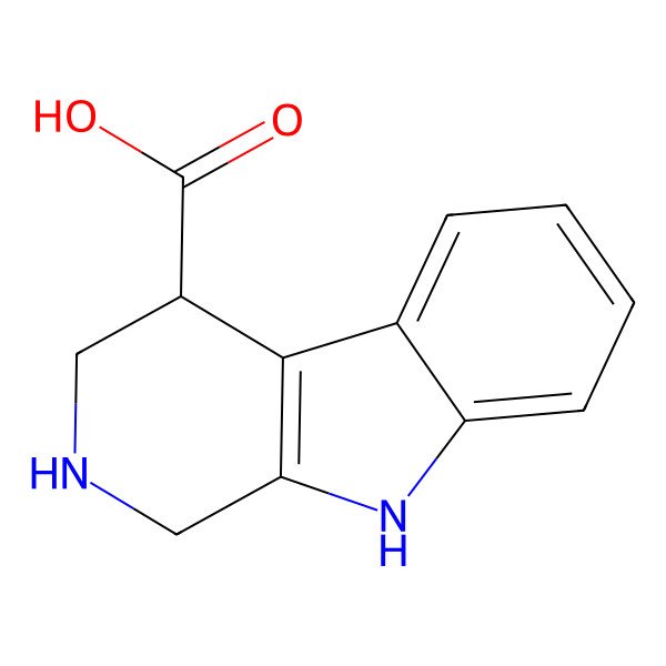 2D Structure of (4S)-2,3,4,9-tetrahydro-1H-pyrido[3,4-b]indole-4-carboxylic acid