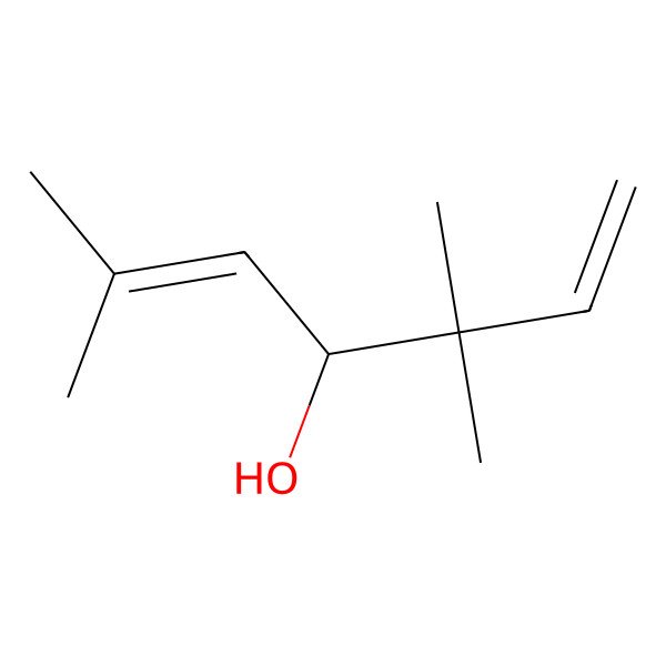 2D Structure of (4S)-3,3,6-trimethylhepta-1,5-dien-4-ol