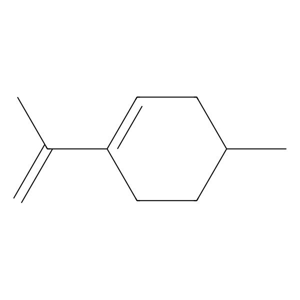2D Structure of (4S)-4-Methyl-1-(prop-1-en-2-yl)cyclohex-1-ene