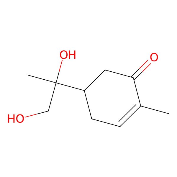 2D Structure of (4s,8r)-8,9-Dihydroxy-p-menth-1(6)-en-2-one 2D Structure of (4s,8r)-8,9-Dihydroxy-p-menth-1(6)-en-2-one