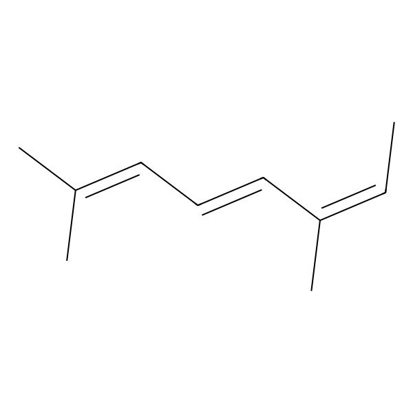 2D Structure of (4Z,6e)-2,6-dimethyl-2,4,6-octatriene