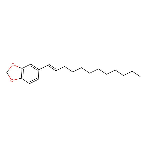 2D Structure of 5-[(1E)-dodec-1-en-1-yl]-2H-1,3-benzodioxole