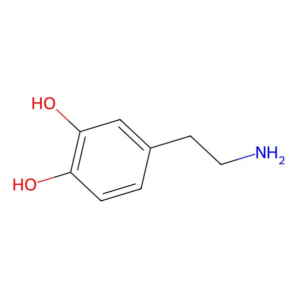 2D Structure of 2-(3,4-Dihydroxyphenyl-d3)ethylamine