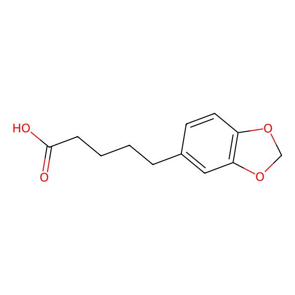 2D Structure of 5-(3,4-Methylenedioxyphenyl)pentanoic acid