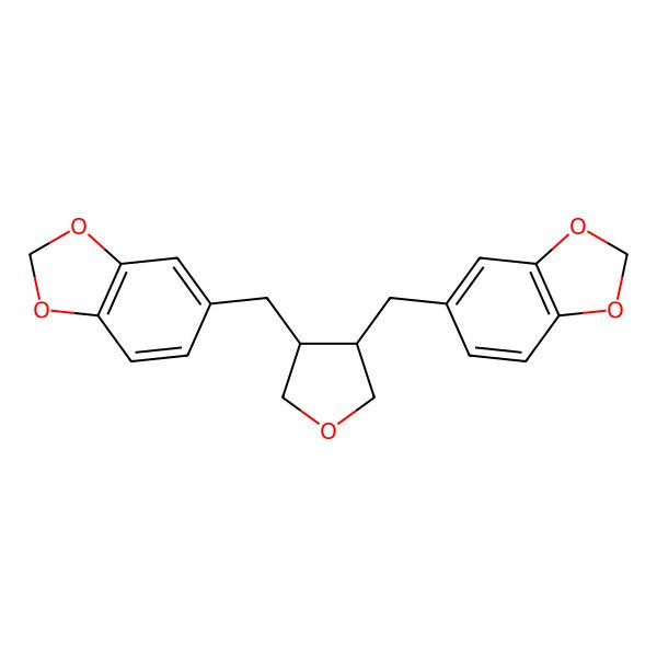 2D Structure of 5-[[(3S,4S)-4-(1,3-benzodioxol-5-ylmethyl)oxolan-3-yl]methyl]-1,3-benzodioxole
