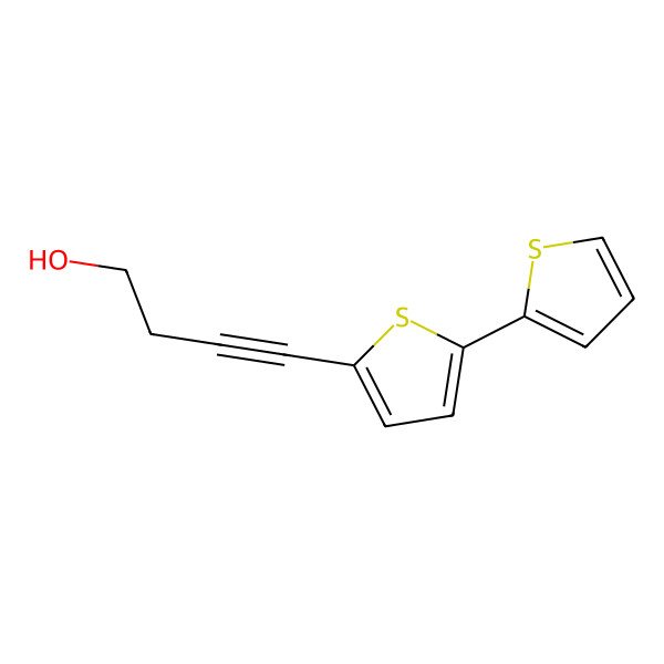 2D Structure of 5-(4-Hydroxybut-1-ynyl)-2,2'-bithiophene