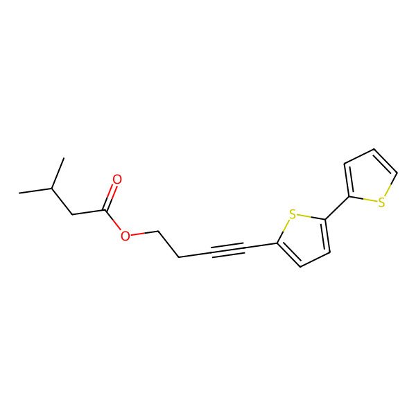 2D Structure of 5-(4-Isovaleryloxy-1-butynyl)-2,2'-bithiophene