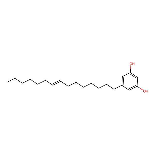 2D Structure of 5-(8-Pentadecenyl)-1,3-benzenediol