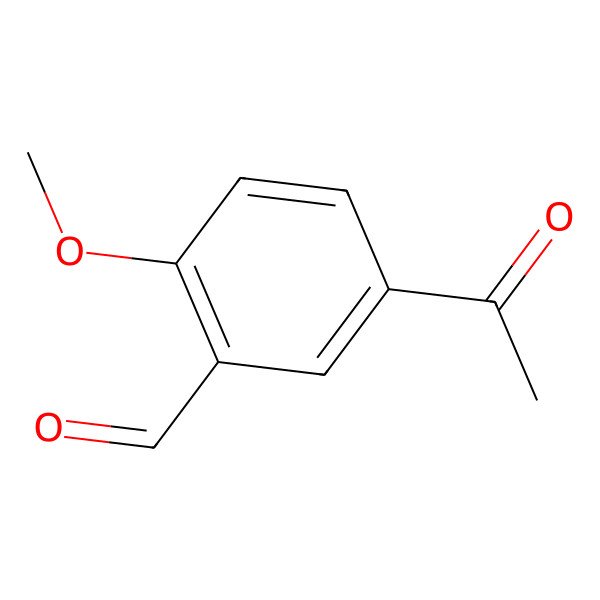 2D Structure of 5-Acetyl-2-methoxybenzaldehyde