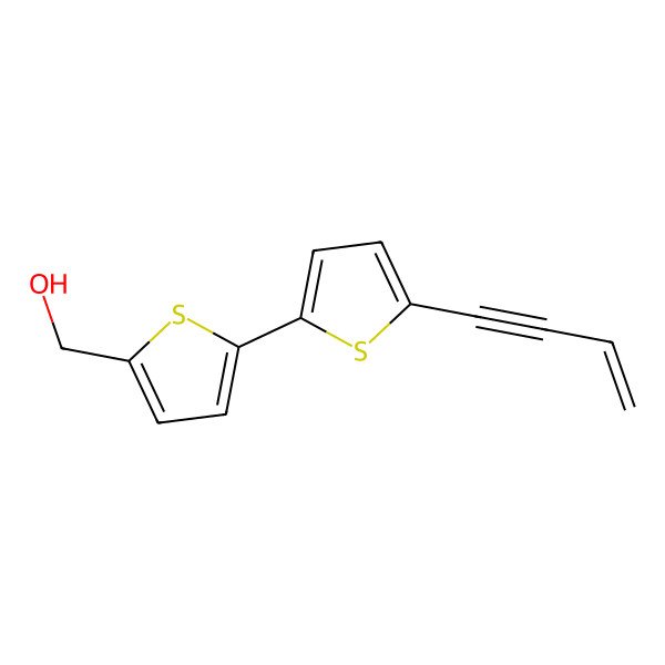 2D Structure of (5'-(But-3-en-1-yn-1-yl)-[2,2'-bithiophen]-5-yl)methanol