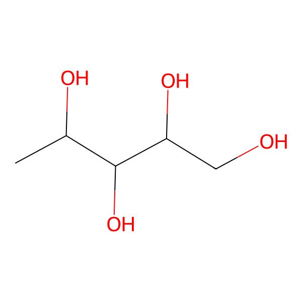 2D Structure of 5-Deoxyribitol