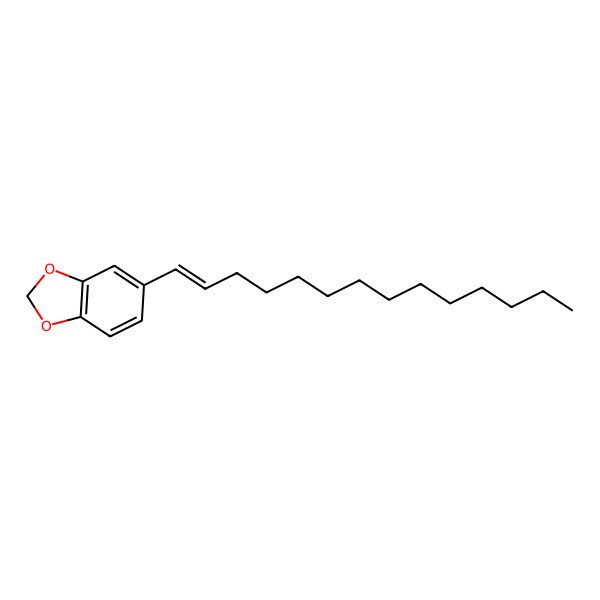 2D Structure of 5-[(E)-1-Tetradecenyl]-1,3-benzodioxole