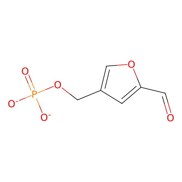 2D Structure of (5-Formylfuran-3-yl)methyl phosphate