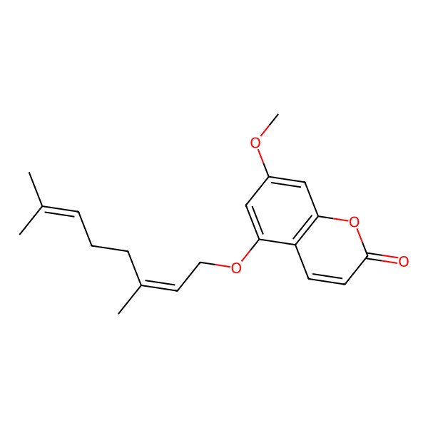 2D Structure of 5-Geranyloxy-7-methoxycoumarin