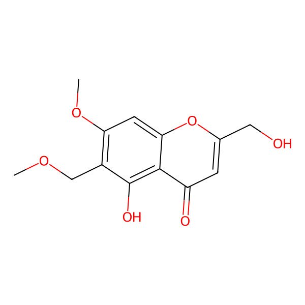 2D Structure of 2-Hydroxymethyl-6-methoxymethyleugenin