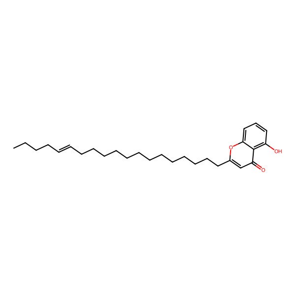 2D Structure of 5-Hydroxy-2-nonadec-14-enylchromen-4-one