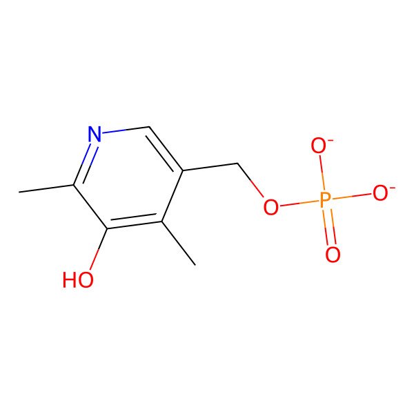 2D Structure of (5-Hydroxy-4,6-dimethylpyridin-3-yl)methyl phosphate