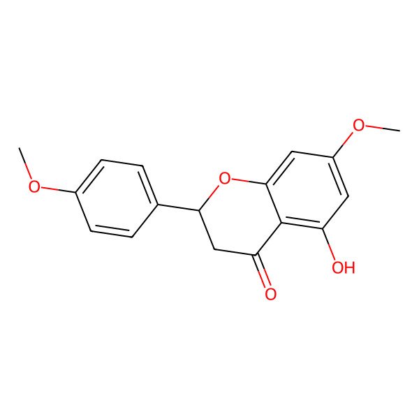 2D Structure of 5-Hydroxy-7-methoxy-2-(4-methoxyphenyl)-2,3-dihydrochromen-4-one 2D Structure of 5-Hydroxy-7-methoxy-2-(4-methoxyphenyl)-2,3-dihydrochromen-4-one