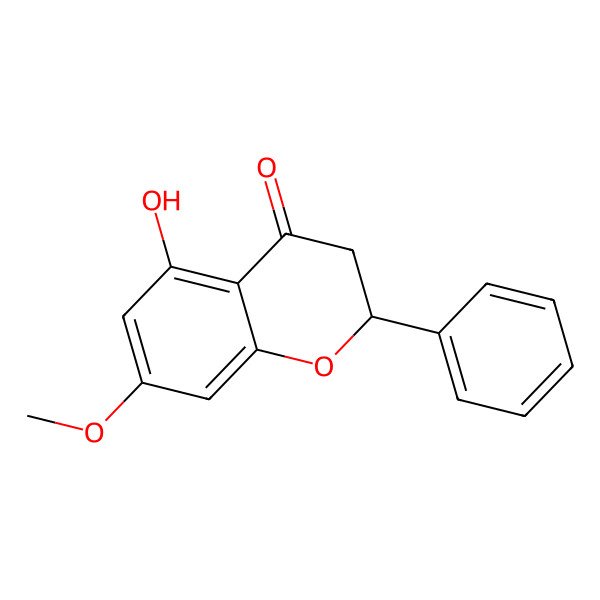 2D Structure of 5-Hydroxy-7-methoxy-2-phenylchroman-4-one