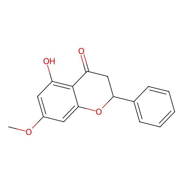 2D Structure of 5-Hydroxy-7-methoxy-2-phenylchroman-4-one 2D Structure of 5-Hydroxy-7-methoxy-2-phenylchroman-4-one
