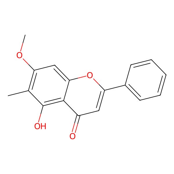 2D Structure of 5-Hydroxy-7-methoxy-6-methylflavone