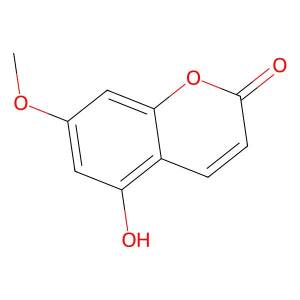 2D Structure of 5-Hydroxy-7-methoxycoumarin 2D Structure of 5-Hydroxy-7-methoxycoumarin