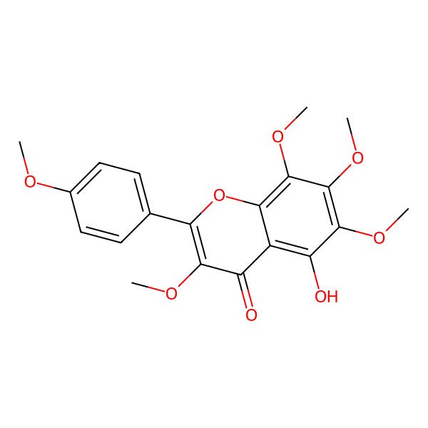 2D Structure of 5-Hydroxyauranetin