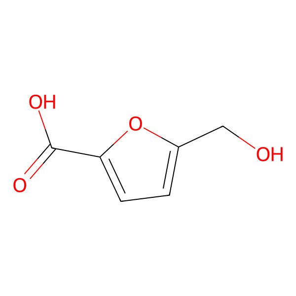 2D Structure of 5-Hydroxymethyl-2-furancarboxylic acid