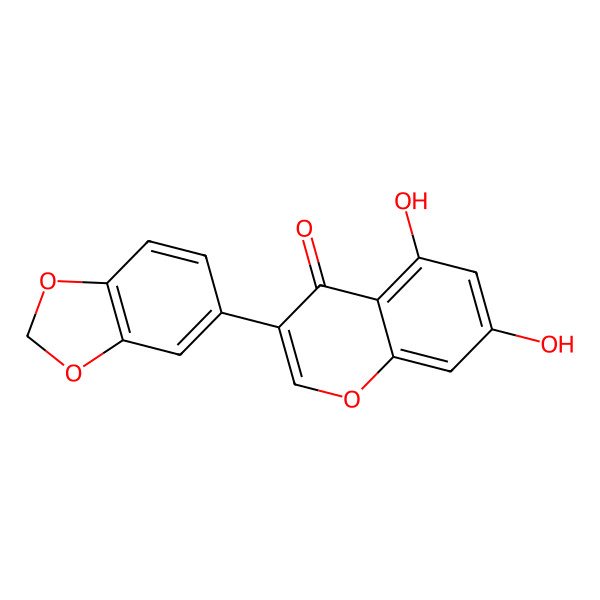 2D Structure of 5-Hydroxypseudobaptigenin 2D Structure of 5-Hydroxypseudobaptigenin
