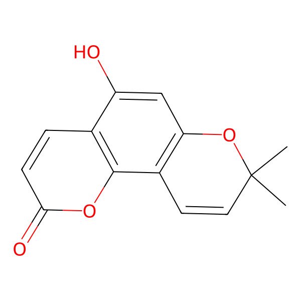 2D Structure of 5-Hydroxyseselin 2D Structure of 5-Hydroxyseselin