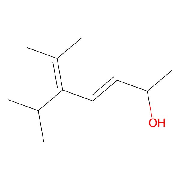 2D Structure of 5-Isopropyl-6-methyl-hepta-3,5-dien-2-ol 2D Structure of 5-Isopropyl-6-methyl-hepta-3,5-dien-2-ol