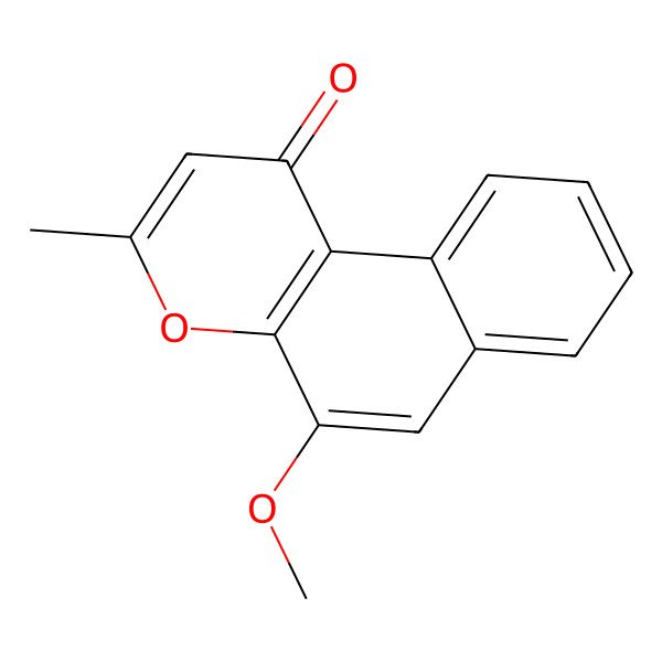 2D Structure of 5-Methoxy-3-methyl-1H-naphtho[2,1-b]pyran-1-one
