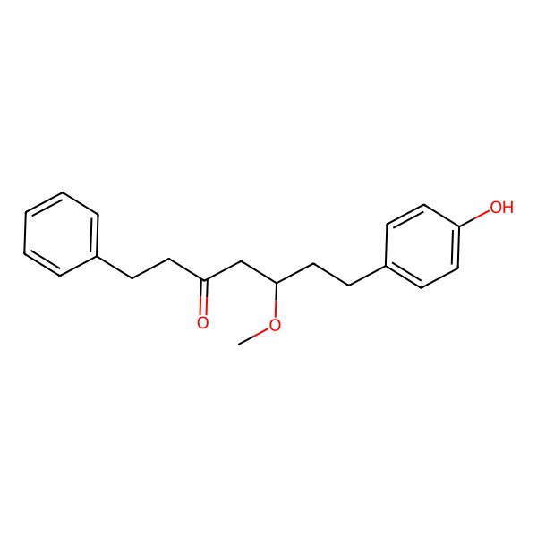 2D Structure of 5-Methoxy-7-(4-hydroxyphenyl)-1-phenyl-3-heptanone
