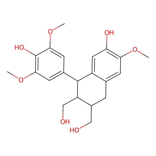 2D Structure of 5-Methoxy-isolarisiresinol, (+)- 2D Structure of 5-Methoxy-isolarisiresinol, (+)-