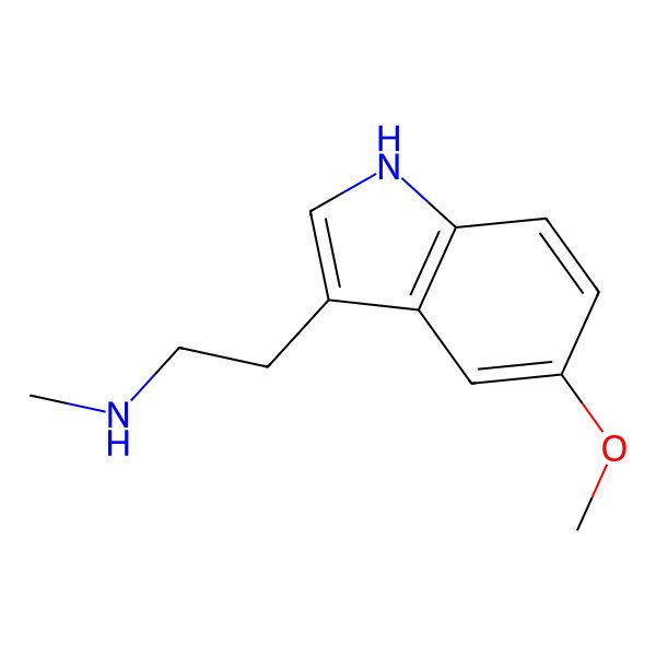 2D Structure of 5-Methoxy-N-methyltryptamine 2D Structure of 5-Methoxy-N-methyltryptamine
