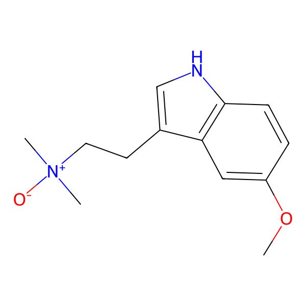 2D Structure of 2-(5-methoxy-1H-indol-3-yl)-N,N-dimethylethanamine oxide 2D Structure of 2-(5-methoxy-1H-indol-3-yl)-N,N-dimethylethanamine oxide