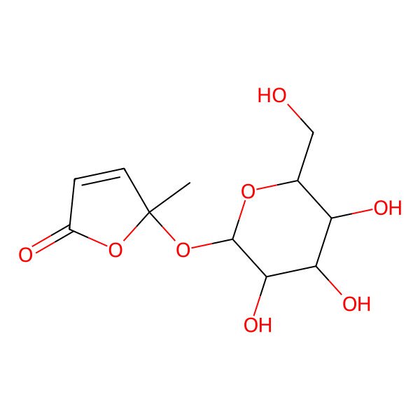 2D Structure of 5-methyl-5-[(2S,3R,4S,5S,6R)-3,4,5-trihydroxy-6-(hydroxymethyl)oxan-2-yl]oxyfuran-2-one