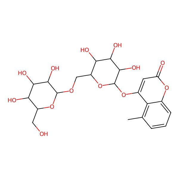 2D Structure of 5-Methylcoumarin-4-gentiobioside